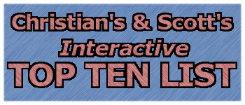 Christian's and Scott's Interactive Top Ten List